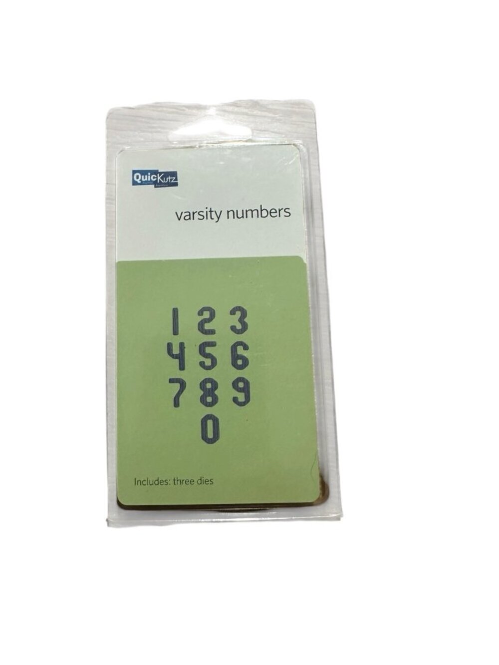 QuicKutz Varsity Numbers 2x2, 3 Cutting Die Set TS-0605 Craft Scrapbooking